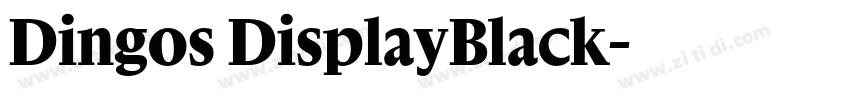 Dingos DisplayBlack字体转换 Dingos DisplayBlack字体转换